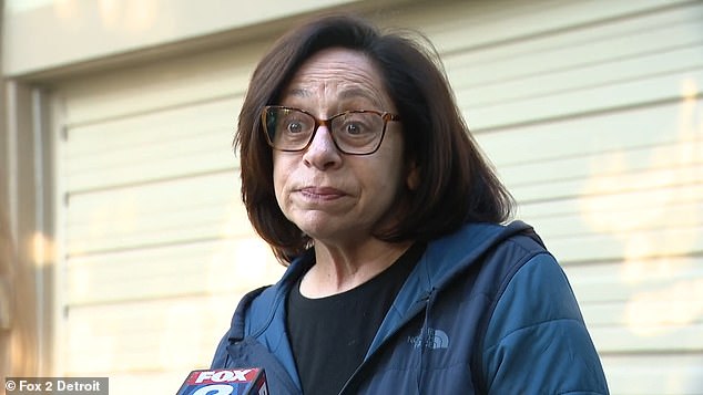 Leonard Weiss and his wife Deborah (pictured) live in Farmington Hills and condemned the racist messages found on their property