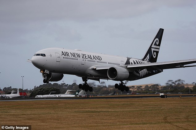 An Air New Zealand flight from Perth to Auckland was forced to land at Melbourne airport after a passenger allegedly assaulted a staff member on Wednesday morning (stock image)