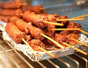 Foodie fuel: At Chadeaux's Cajun Kitchen in Allen Parish, Katja learns about the famous boudin sausage (seen here)