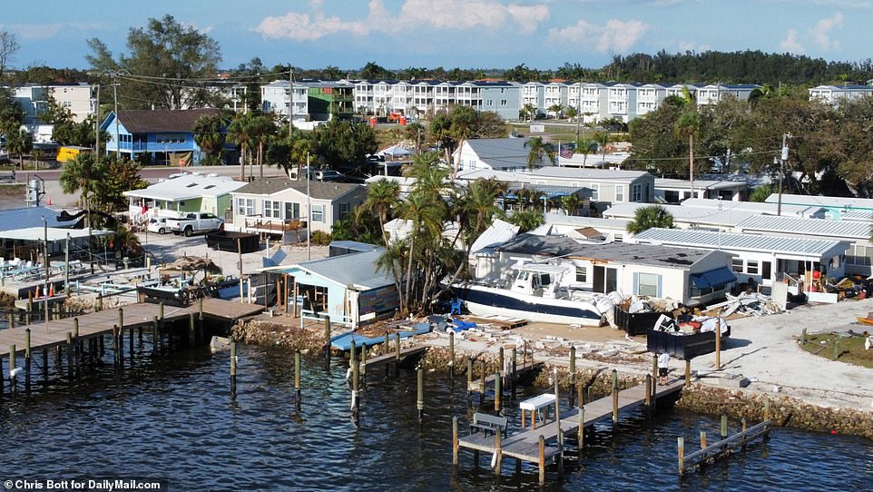 Avenue B – just a few blocks from unscathed Hunters Point – was devastated by Hurricane Helene storm surges