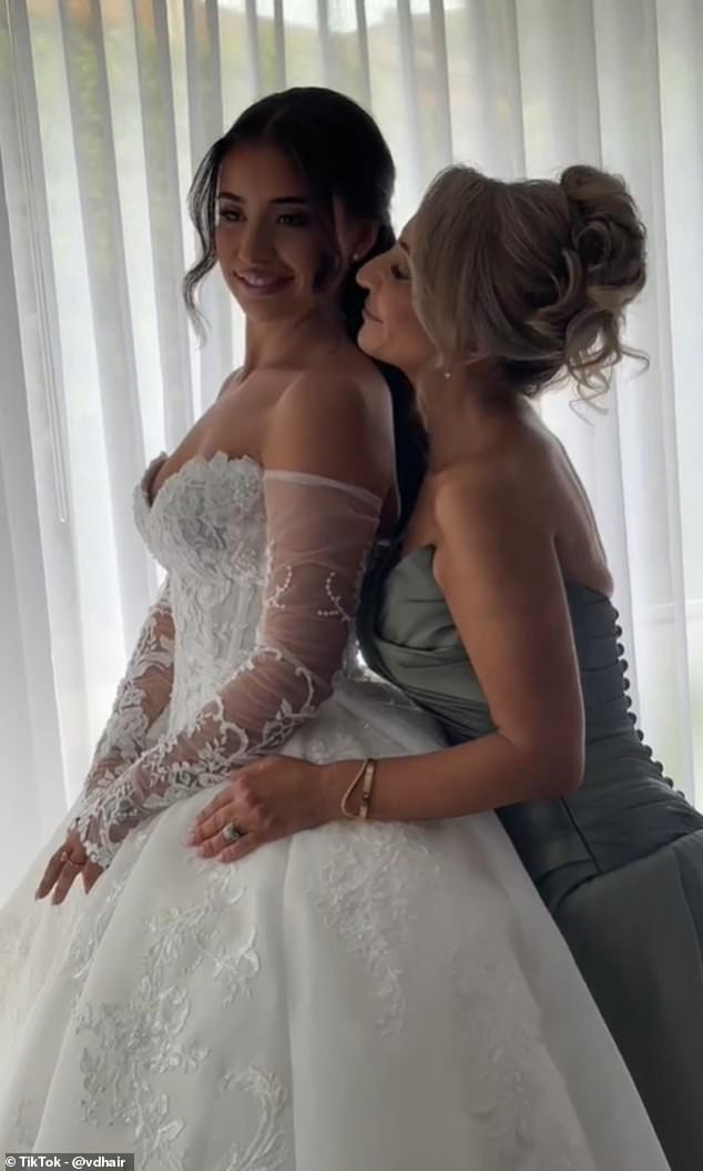 The video - subtitled "Bombshell mother of the bride" - has highlighted the fine line between the mothers of brides expressing personal style and respecting wedding traditions