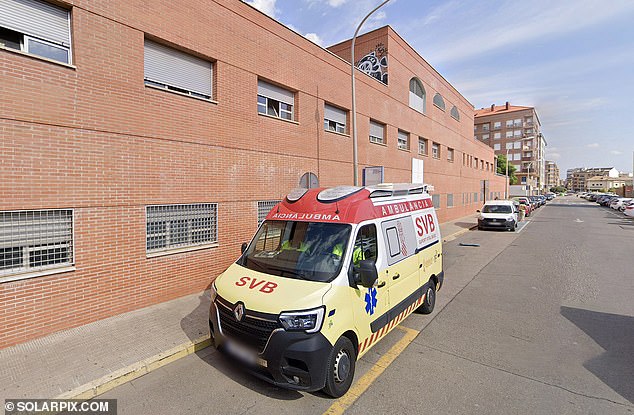 A mother-of-two died after being bitten by her hamster. The 38-year-old collapsed at a health center in Spain (pictured)