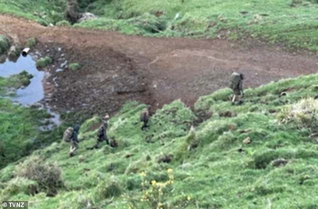 Phillips and his three children were filmed walking in camouflaged gear on a remote coastal farm near Marokopa on October 3 by a pair of teenage pig hunters