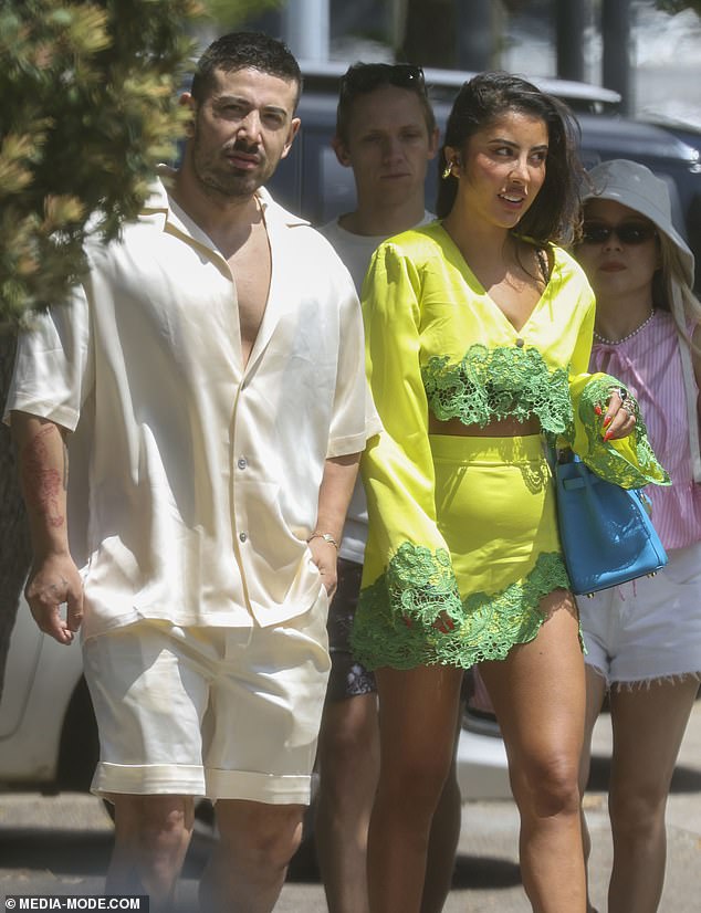 Jono Castano has officially said goodbye to his former girlfriend and mother of his only child, Simone Holtznagel. Pictured with fashion designer Nilofar Khirzad