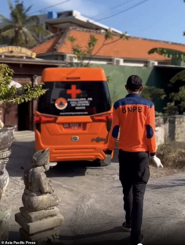 The 32-year-old man from England told his friend he was feeling ill before retreating to his room at the Badung Regency hotel on September 26 (pictured above).