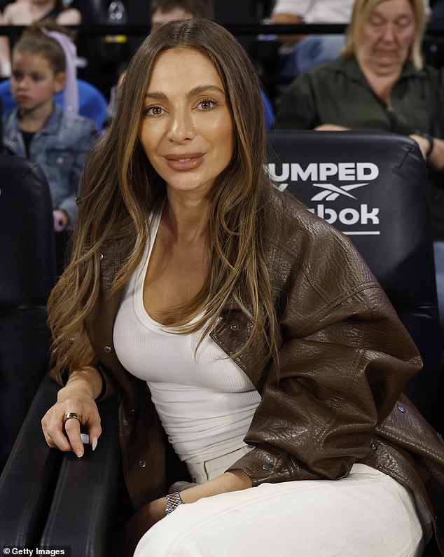 Nadia Bartel stepped out in Melbourne on Sunday evening. The 39-year-old founder of fashion brand Henne made sure all eyes were on her as she attended a basketball game. Pictured