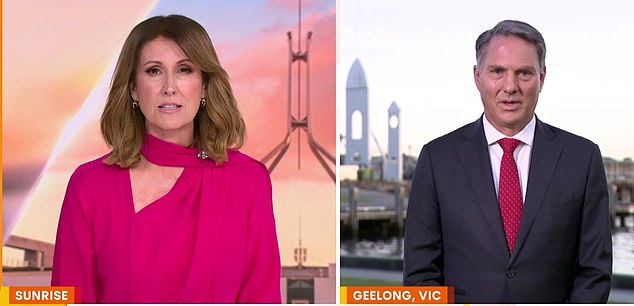 Sunrise host Nat Barr has confronted Deputy Prime Minister Richard Marles