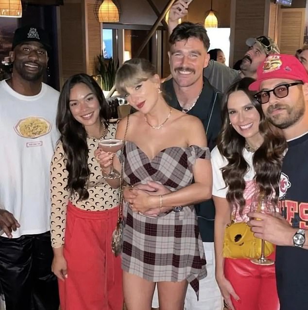 Travis Kelce celebrated his birthday with girlfriend Taylor Swift and some friends