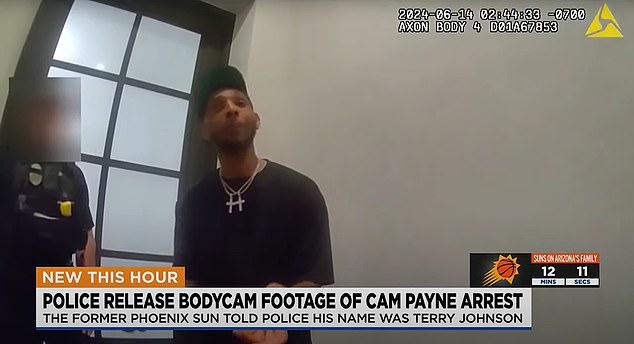 New footage has emerged of NBA star Cameron Payne's arrest from earlier this year