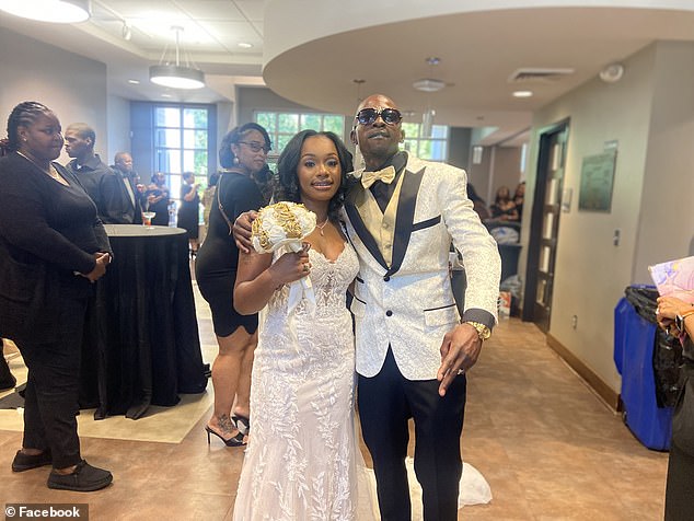 Tyreek Burton, 37, tragically lost his life on Saturday evening just outside the Barber Park Events Center in Greensboro, North Carolina, after tying the knot with his wife Kiara Holloway, 33. (Photo: The newlyweds at their reception)