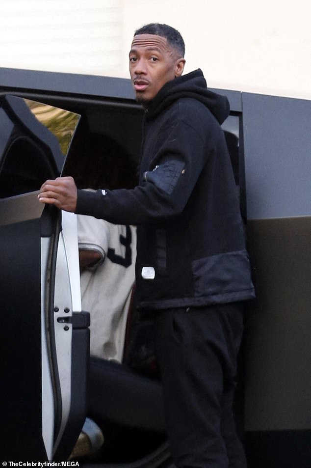 Nick Cannon was spotted arriving at his son's basketball game in Los Angeles on Friday