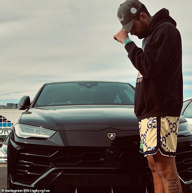 Nick Kyrgios has made several modifications to his ultra-modern Lamborghini Urus (pictured together)