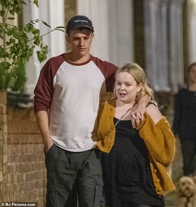 Nicola Coughlan and Jake Dunn finally confirmed their romance on Wednesday night after they were spotted returning home hand-in-hand after a pub trip in North London