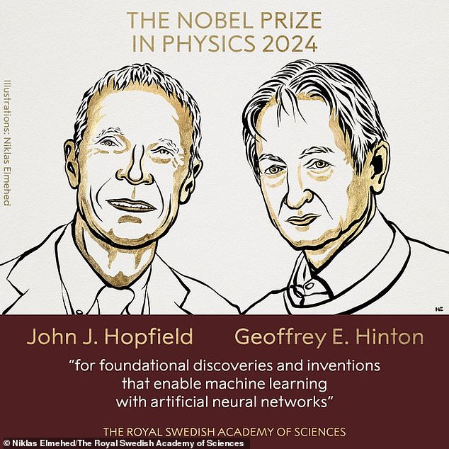 The 2024 Nobel Prize in Physics has been awarded to John Hopfield and Geoffrey Hinton for developing the methods that form the basis for today's powerful AI.