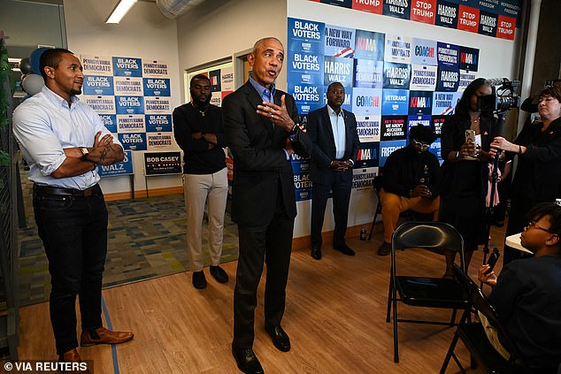 Barack Obama accused black male voters who refuse to support Kamala Harris of sexism and demanded they align with the Democratic candidate