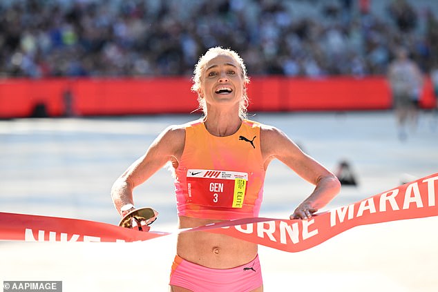 Queenslander Genevieve Gregson claimed her first marathon victory on Sunday