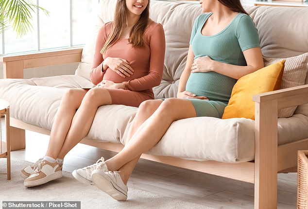 Only a quarter of millennials who say they want children are actively trying to get pregnant (stock image)