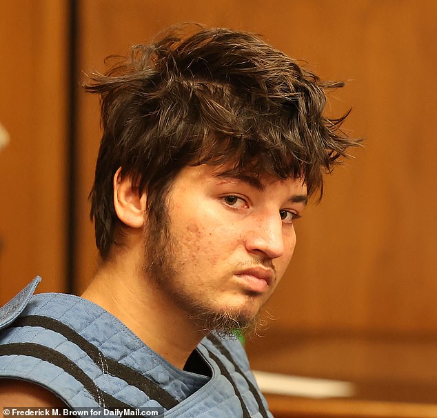 Emir Abadzic Lowe, 19, showed up at the West Covina courthouse shackled and wearing an anti-suicide vest