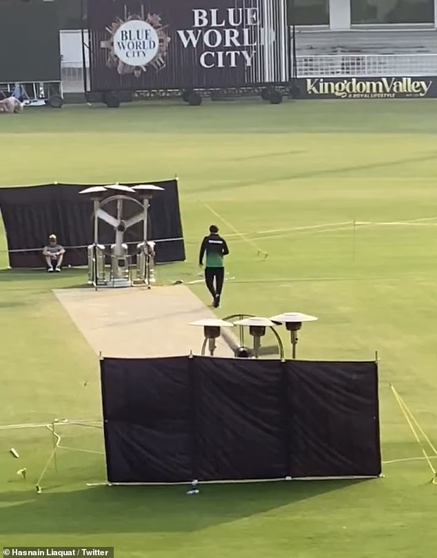 Pakistan has installed giant fans and heaters at the pitch ahead of Thursday's Test