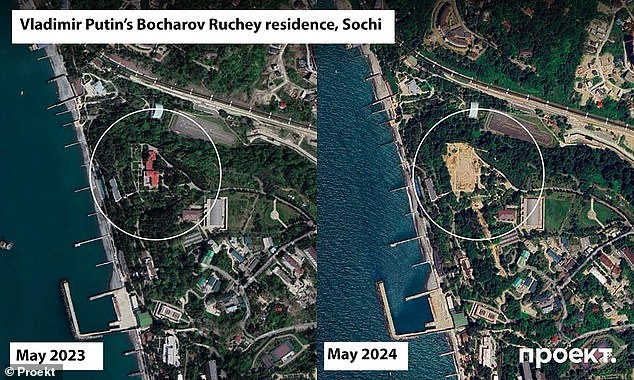 The Bocharov Ruchey Palace was reportedly suddenly bulldozed