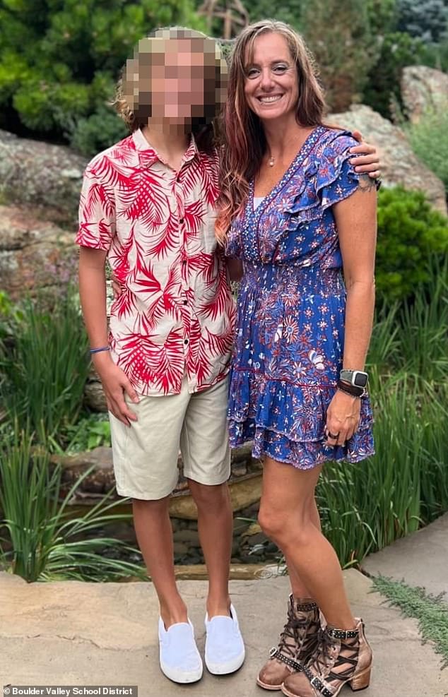 Rebecca Roetto (right), a high school teacher in Colorado, was reported last May for drawing cartoon penises on her students' papers and yearbooks