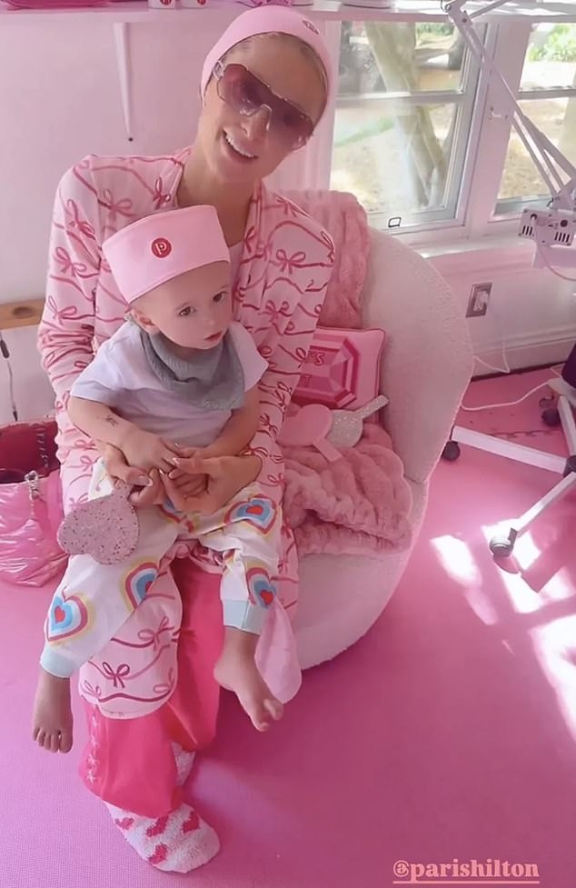 Paris Hilton went all out to celebrate her sister Nicky Hilton's 41st birthday, capping off the festivities with a relaxing spa day with her son Phoenix