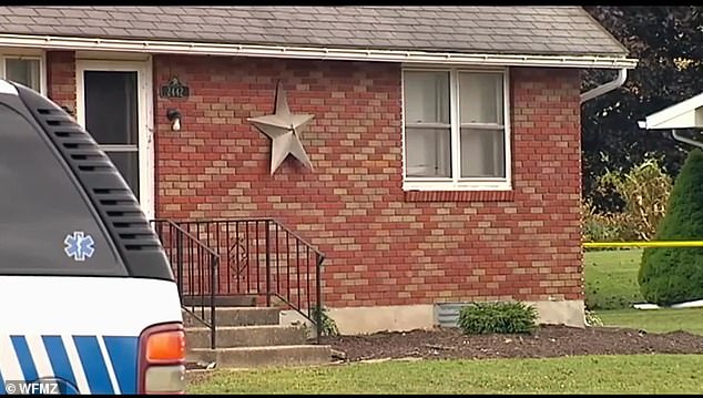 Snyder's home in Albany Township, where her children were found hanging from a dog leash they later admitted to purchasing