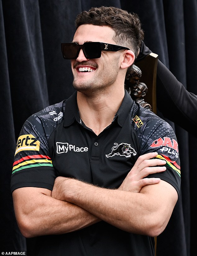 Panthers boss Brian Fletcher has made retaining the services of coach Ivan Cleary and his son Nathan (pictured) a top priority beyond 2027