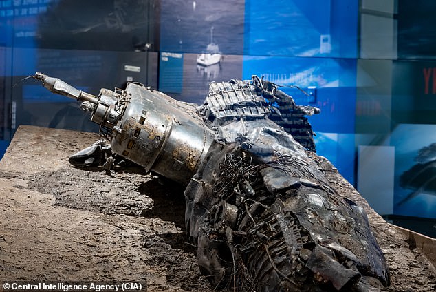 This model of a sunken and deteriorated Soviet K-129 submarine was created by the CIA during the AZORIAN mission of 1971-74 - one of the most extensive terrestrial 'crash retrieval' missions secretly undertaken by the US intelligence community and now released