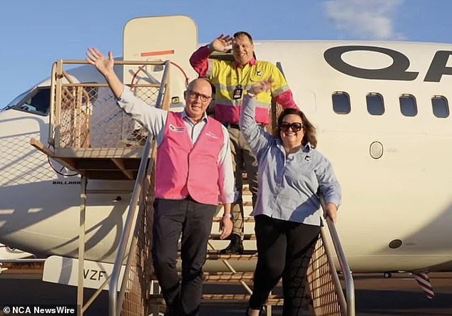 Peter Dutton has confirmed that his office has requested a private plane from Australia's richest person, Gina Rinehart (pictured together)