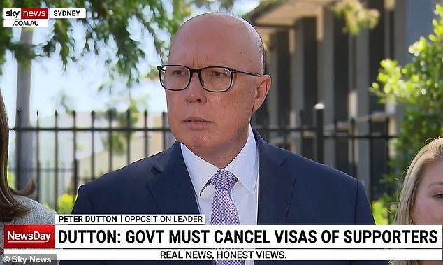 Peter Dutton was stunned on Tuesday afternoon after being asked a question by an ABC reporter during a press conference.