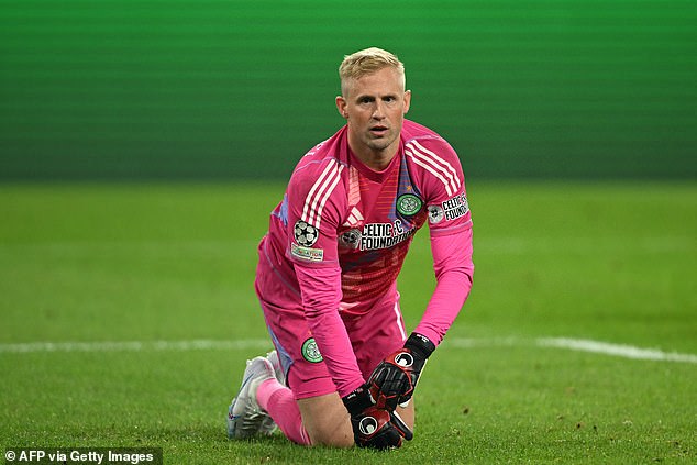 The younger Schmeichel had an evening to forget in Celtic's match against Borussia Dortmund