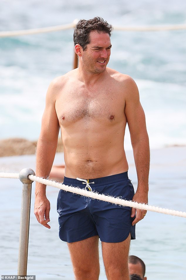 Peter Stefanovic (pictured) and his wife Sylvia Jeffreys made the most of the long weekend as they headed to Bronte Beach on Sunday