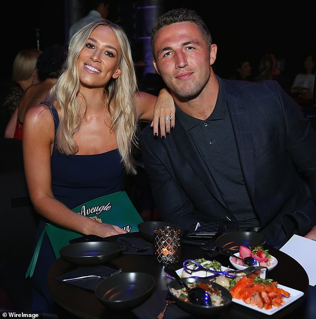 “Let me put it bluntly,” Jana writes, “it is time to abandon the ghost of past husbands and drop the Burgess surname.” (Sam and Phoebe Burgess are seen in happier times in February 2018)