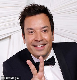 Fallon, pictured in 2024, has a full jawline that does not appear as if it has lost volume, which is common with aging