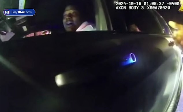 A video has been released of Patriots star Christian Barmore being pulled over by police