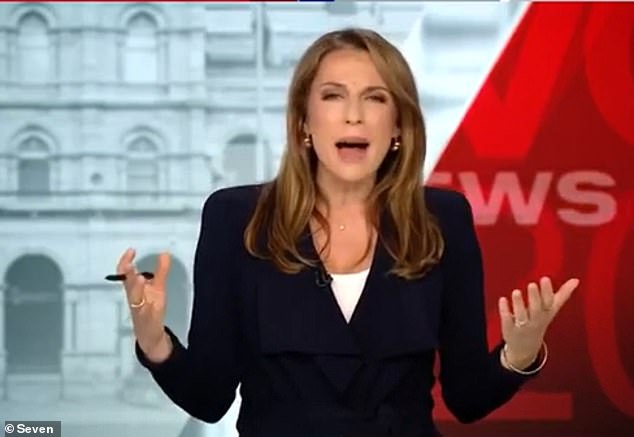 Pregnant Seven news presenter has had a fiery clash with Queensland MP Robbie Katter over abortion