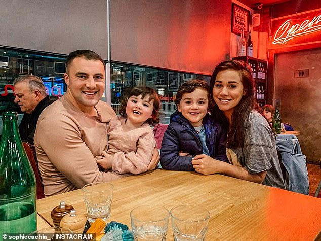 Sophie shares a son, Bobby, nine, and daughter Florence, seven, with AFL star Jaryd, who she confirmed she had split from in late 2019. All in the photo