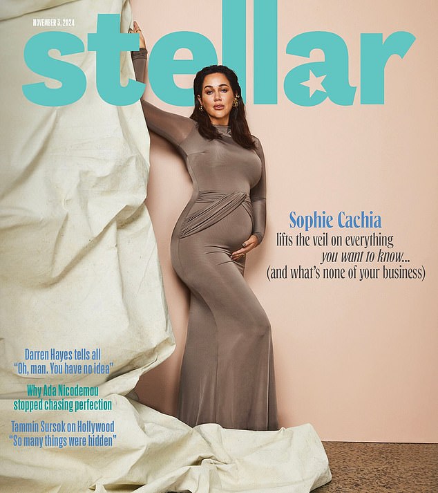 Sophie Cachia looked very glamorous during a maternity photo shoot for Stellar and revealed her plans to have more children