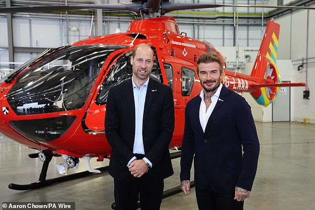 Maverick and Goose have nothing on this pair! The Prince of Wales and former England captain looked sharp in a suit (and matching beards)