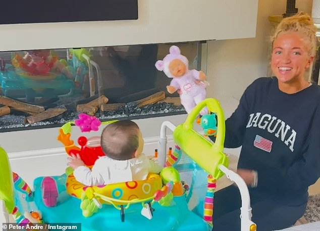 Princess Andre frowned at her sister Arabella in an adorable Instagram video as parents Peter and Emily celebrated her six-month birthday on Wednesday