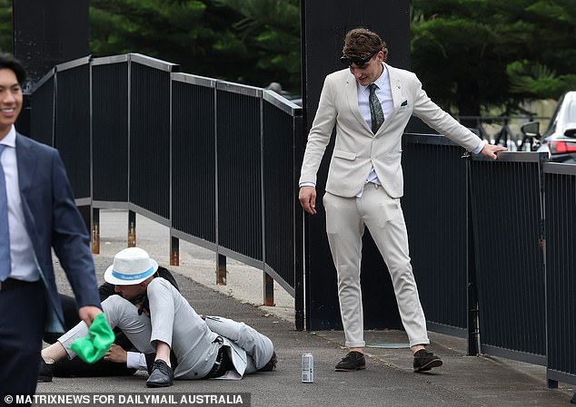 There was a crash at one of the bends at Royal Randwick for the Everest run on Saturday