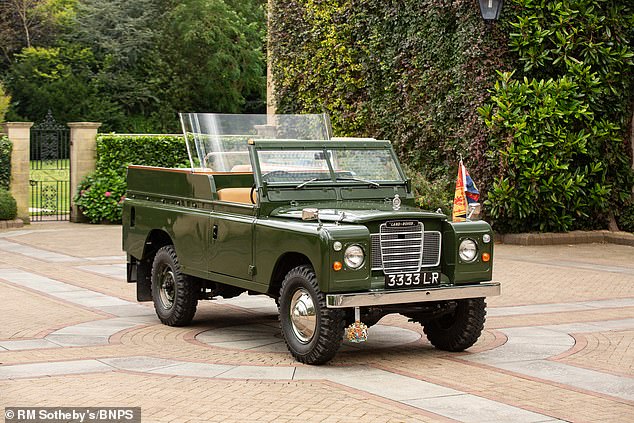 A 1978 Series III Land Rover used by Queen Elizabeth II is expected to fetch £80,000