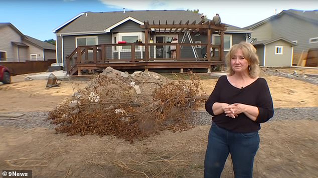 Homeowners must sell everything they own before bulldozers start demolishing their properties. Holly Sturgon (pictured), a resident of almost 11 years, is among those forced to leave.