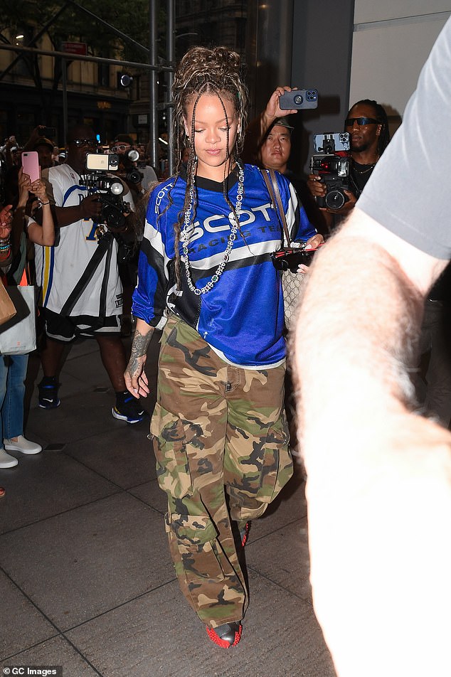 Rihanna says motherhood has changed the way she dresses. The 36-year-old singer has two sons, two-year-old RZA and fourteen-month-old Riot, with A$AP Rocky, and she admits she has swapped more glamorous outfits for cozy clothes. Seen in July in NYC