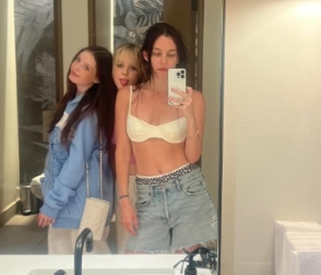 Riley Keough wished her twin sisters Harper and Finley a happy 16th birthday on Monday. The actress took to Instagram for the sweet post where she showed off several throwback photos. 'Happy Sweet 16 to my angel girls. You are the most special girls in the whole world. I'm so lucky to be your big sissy,” the beauty wrote