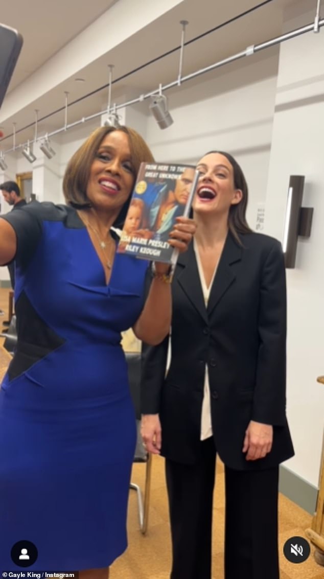 On Wednesday evening, Keough, the granddaughter of rock 'n' roll legend Elvis, kicked off her book tour with a stop with Gayle King at the Strand Book Store in New York City.