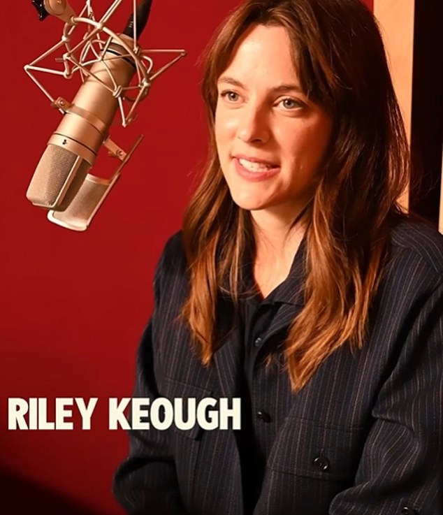 Riley Keough on Saturday gave fans a behind-the-scenes look at the recording process of her late mother Lisa Marie Presley's posthumous memoir