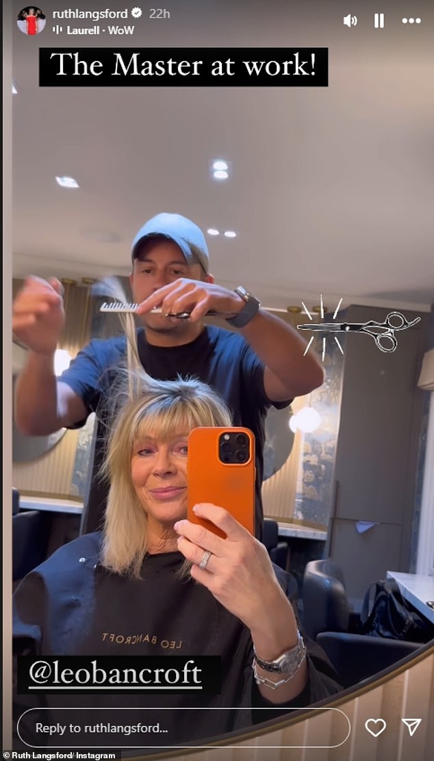 Ruth Langsford looked fantastic as she showed off a new hairstyle on Friday