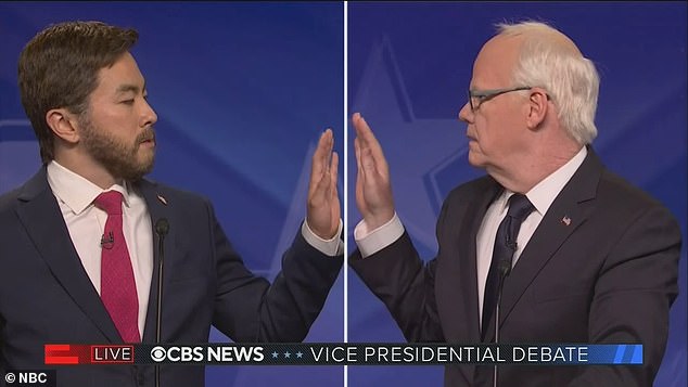 Saturday Night Live kicked off their second show of the season with a hilarious parody of this week's vice presidential debate, as Bowen Yang's JD Vance and Jim Gaffigan's Tim Walz found common ground